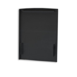 Endkappe EC115 schwarz für LAMP40, 2 Stück, mit Lichtfalle