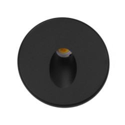 Cover Aluminium rund 1 schwarz für Sys-Wall68