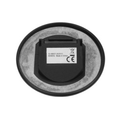 Cover Aluminium rund 1 schwarz für Sys-Wall68