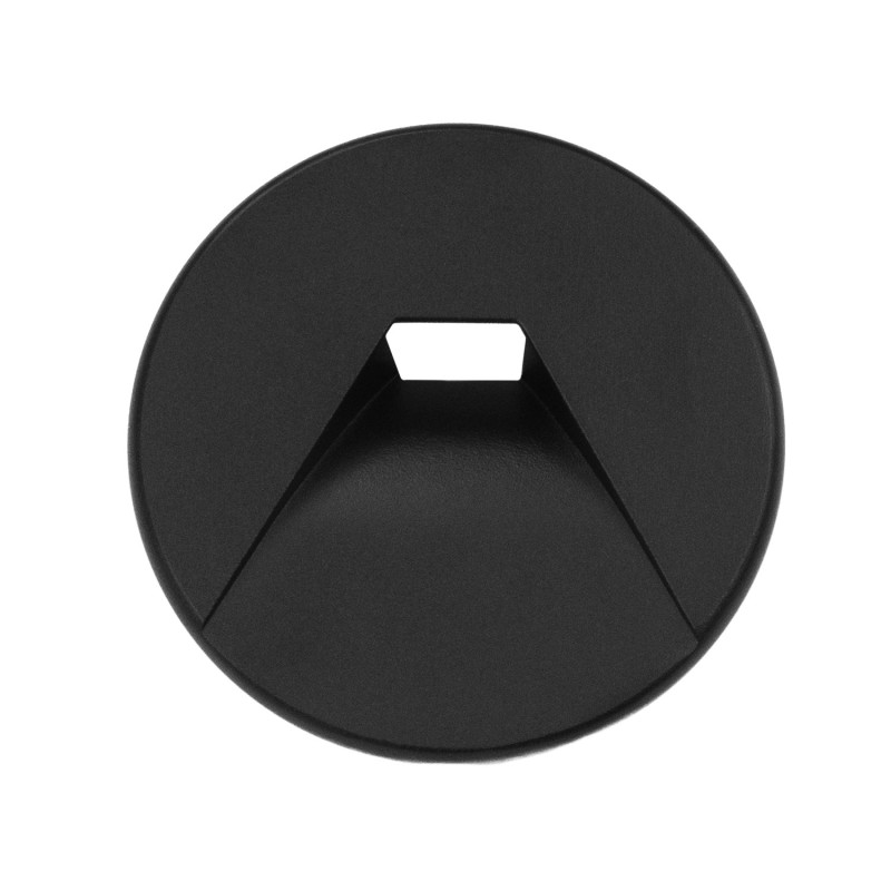 Cover Aluminium rund 2 schwarz für Sys-Wall68