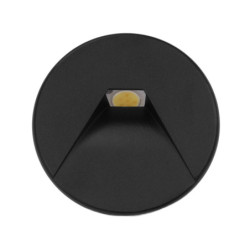 Cover Aluminium rund 2 schwarz für Sys-Wall68