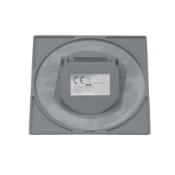 Cover Aluminium eckig 1 dunkelgrau für Sys-Wall68