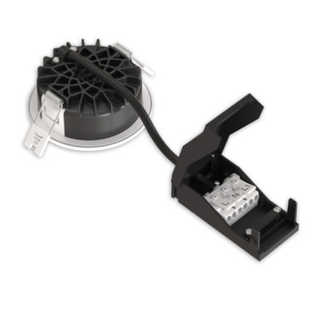 LED Einbaustrahler Vario-68 mit PIR-Sensor 6W, 60°, 2700|3000|4000|6000K, IP65, CRI90, nickel gebürstet