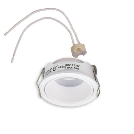 Einbaurahmen für MR11/GU10 Mini Spots, rund, weiß
