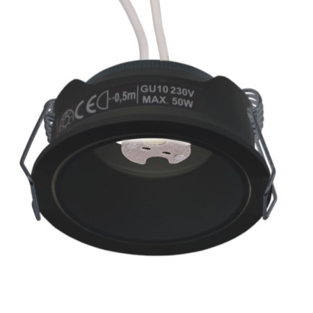 Einbaurahmen für MR11/GU10 Mini Spots, rund, schwarz