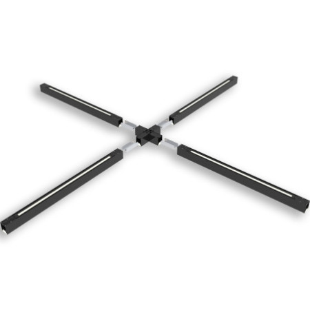 X-Verbinder für Aufbau/Hängeleuchte LINKLINE50 schwarz