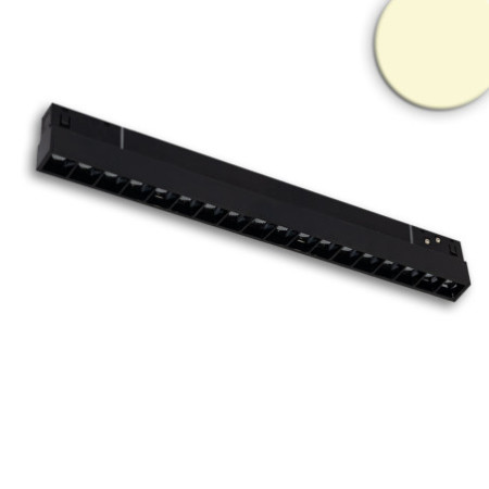 Track48 Leuchte 32cm schwarz, 18W, 36°, UGR unter 19, 48V DC, 4000K, CRI90, Line+, DALI dimmbar