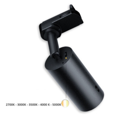 3PH Strahler SELECT 8W UGR unter 19, 18°-50°, schwarz, ColorSwitch 2700-5000K, CRI90, dimmbar