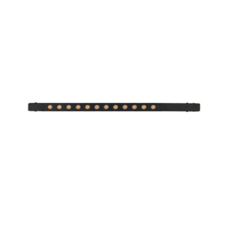 Track48 Leuchte Mini Raster, schwarz, 34cm, 12W, 36°, UGR unter 19, 48V DC, 4000K, CRI90
