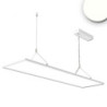 LED Office Hängeleuchte Up&Down, 20W+20W, 30x120cm, weiß, UGR unter 19, 4000K, dimmbar
