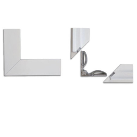 Einbaurahmen weiß RAL 9016, für LED Panels 308x1550, steckbare Schnellmontage