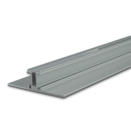 LED Leuchtenprofil 2SIDE Aluminium pulverbeschichtet silber, 200cm