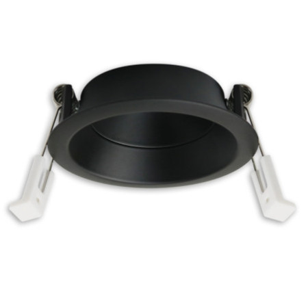 Einbaur. f. Einbaustrahler Back68&LED Modul SYS-GU10, schwenkbar, schwarz matt