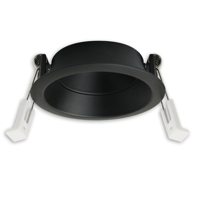 Einbaur. f. Einbaustrahler Back68&LED Modul SYS-GU10, schwenkbar, schwarz matt