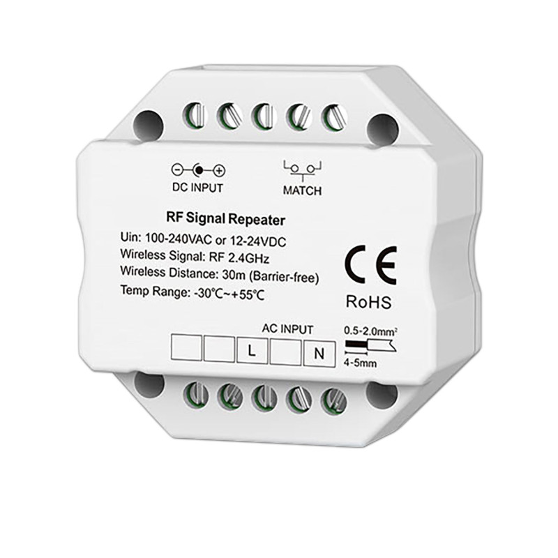 Sys-Pro Mesh Signal Repeater, max. 30m, 12-24V DC / 100-240V AC