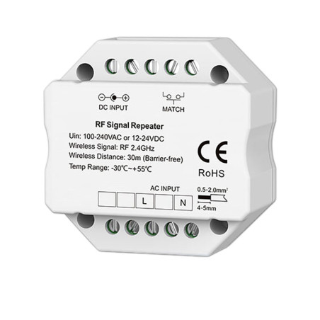 Sys-Pro Mesh Signal Repeater, max. 30m, 12-24V DC / 100-240V AC