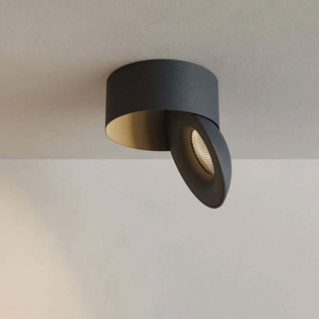 LED Aufbauleuchte Sphere schwarz/schwarz, 2700K, 10W, CRI90, dimmbar