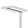 LED Office Pro Stehleuchte Up&Down, 40W+40W, UGR unter 19, silber, neutralweiß, Dimm-Drehregler