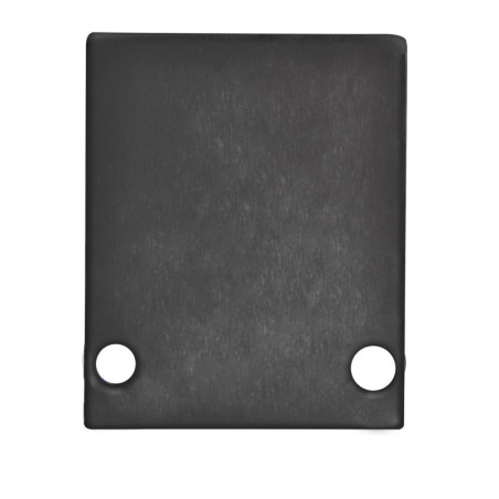 Endkappe EC89B Aluminium schwarz RAL 9005 für Profil HIDE SINGLE inkl. Schrauben