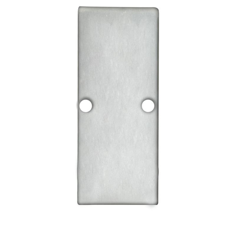 Endkappe EC90 Aluminium eloxiert für Profil HIDE DOUBLE inkl. Schrauben