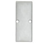 Endkappe EC90 Aluminium eloxiert für Profil HIDE DOUBLE inkl. Schrauben