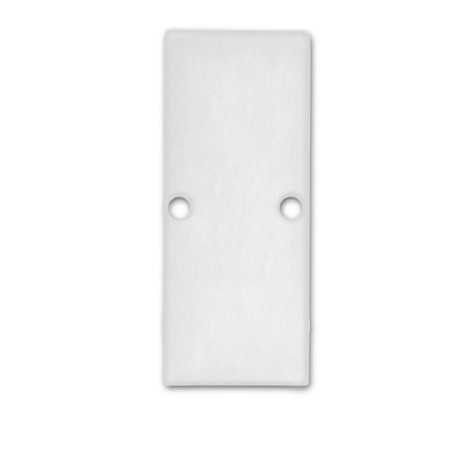 Endkappe EC90 Aluminium weiß RAL 9003 für Profil HIDE DOUBLE inkl. Schrauben