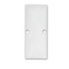 Endkappe EC90 Aluminium weiß RAL 9003 für Profil HIDE DOUBLE inkl. Schrauben