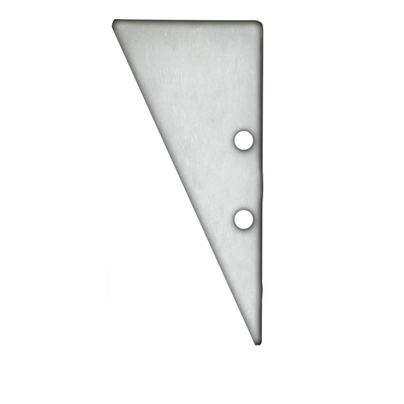 Endkappe EC91 Aluminium eloxiert für Profil HIDE TRIANGLE inkl. Schrauben