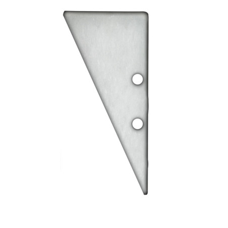 Endkappe EC91 Aluminium eloxiert für Profil HIDE TRIANGLE inkl. Schrauben