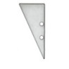Endkappe EC91 Aluminium eloxiert für Profil HIDE TRIANGLE inkl. Schrauben