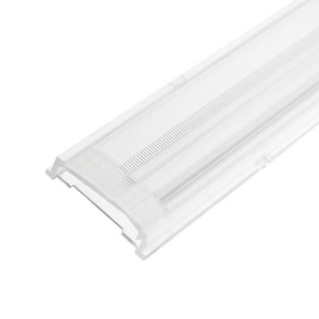 Einschubcover 25° Linse asymmetrisch für 3-Phasen Linearleuchte prismatisch, 120cm
