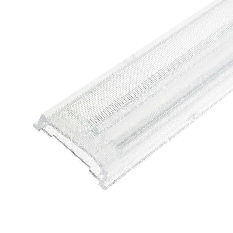 Einschubcover 25° Linse asymmetrisch für 3-Phasen Linearleuchte prismatisch, 120cm