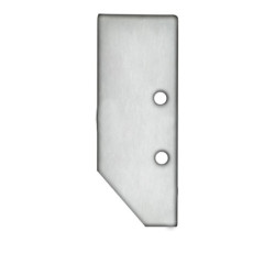 Endkappe EC92 Aluminium eloxiert für Profil HIDE ASYNC inkl. Schrauben