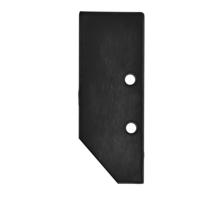 Endkappe EC92 Aluminium schwarz RAL 9005 für Profil HIDE ASYNC inkl. Schrauben