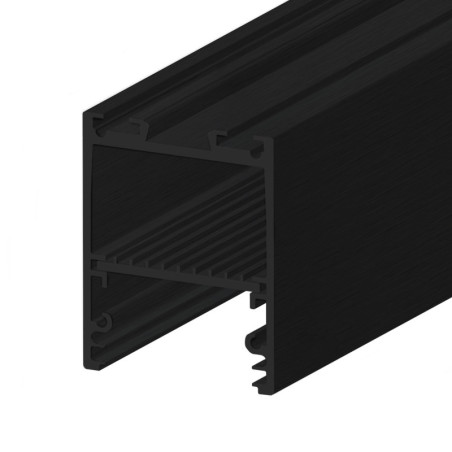 LED Leuchtenprofil LAMP30 V2 Aluminium schwarz RAL 9005, 200cm
