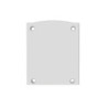 Endkappe EC116 Alu weiß für LAMP30 V1+V2, Halbrund, 2 STK, inkl. Schrauben