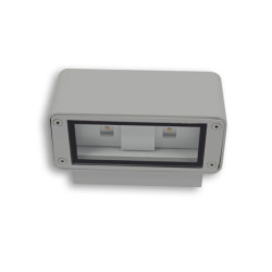 LED Wandleuchte Up&Down 4x3W CREE, IP54, silbergrau, warmweiß
