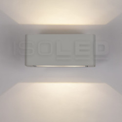 LED Wandleuchte Up&Down 4x3W CREE, IP54, silbergrau, warmweiß