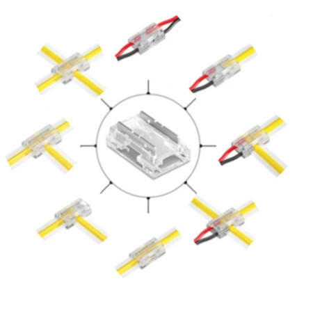 Kontakt-Verbinder Multi (max. 5A) K3-208 für 2-pol. IP20 Flexstripes mit Breite 8mm