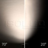 3-Phasen Schienenstrahler fokussierbar, 34W, 20°-70°, schwarz matt, Fruit 3000K