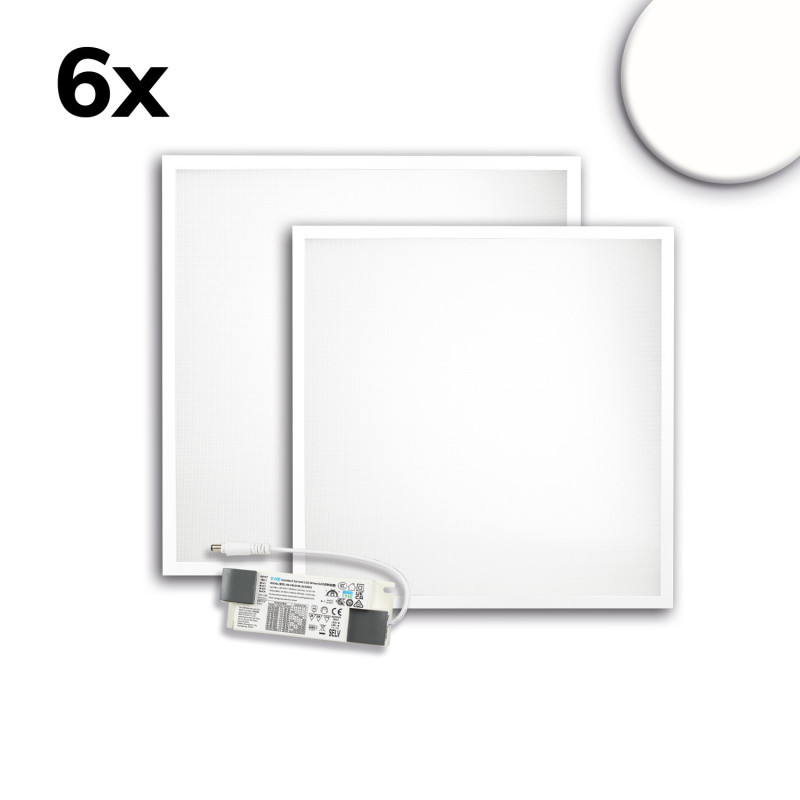 LED Panel ECO Backlight Line 625 UGR unter 19 2H/2H, CRI80, 36W, neutralweiß, 6er Pack, PowerSwitch 21-40W