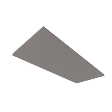 Akustikabsorber H25 für Leuchtenrahmen mit Innenformat 592x1500mm, grau