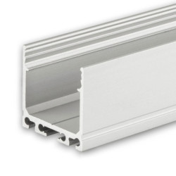 LED Aufbauprofil SURF20 Aluminium eloxiert, 200cm