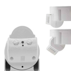 PIR Bewegungsmelder weiß, 230V, max. 4A, 180° max. 10m Detektionsradius, IP44, Aufputzmontage