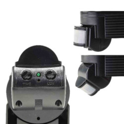 PIR Bewegungsmelder schwarz, 230V, max. 4A, 180° max. 10m Detektionsradius, IP44, Aufputzmontage