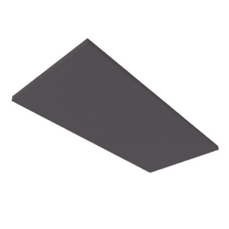 Akustikabsorber H25 für Leuchtenrahmen mit Innenformat 500x1192mm, anthrazit