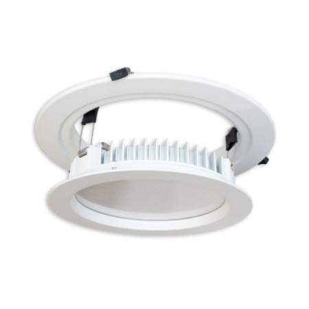 Loch Adapterring für Downlights, mit Federn, weiß, ID 201mm - AD 287mm