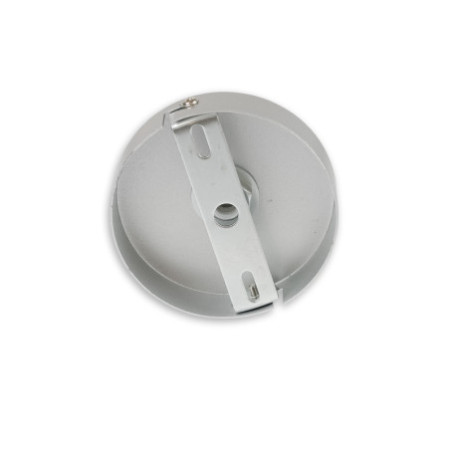 Deckenbaldachin rund, grau, für Kabel mit bis zu max. 9,8mm Manteldurchm.