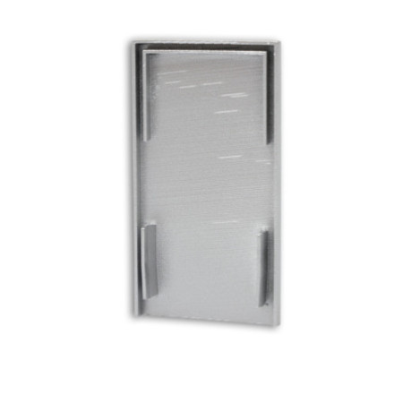 Endkappe EC113 silber für LAMP30 V1+V2 mit U-COVER63, 2 Stück, mit Lichtfalle