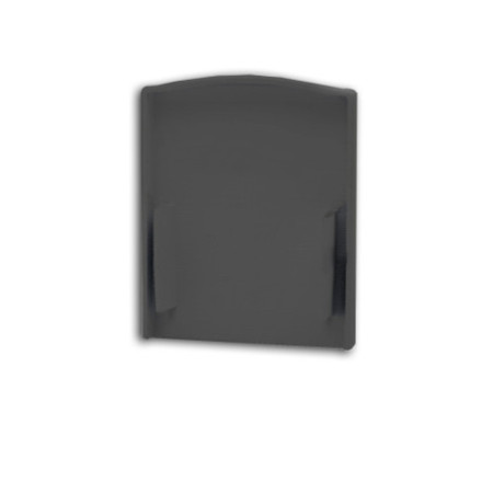 Endkappe EC114 schwarz für LAMP30 V1+V2, 2 Stück, mit Lichtfalle